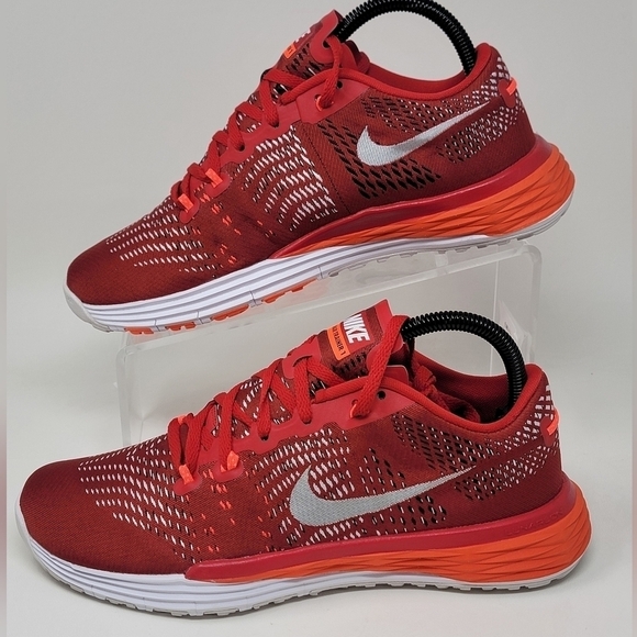 NIKE Lunar Trainer 1 Caldra Athletic Shoes Men\'s Size 6.5 Red/White 803879-616 main image 9